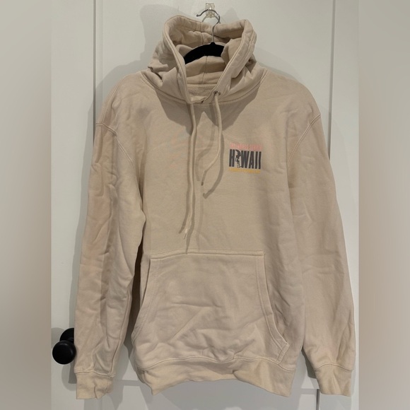 The Endless Summer Unisex Beige Hoodie Sweatshirt Hawaii Size Small Malibu Shirt - Picture 1 of 3